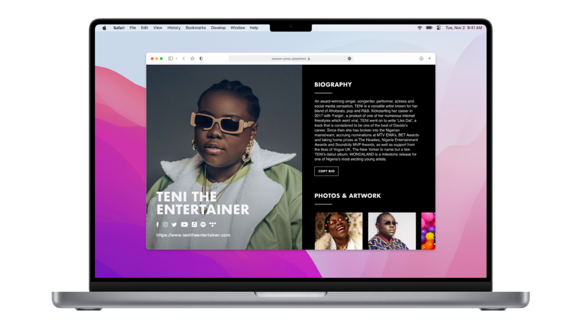 What Is An EPK? EPK Example 1